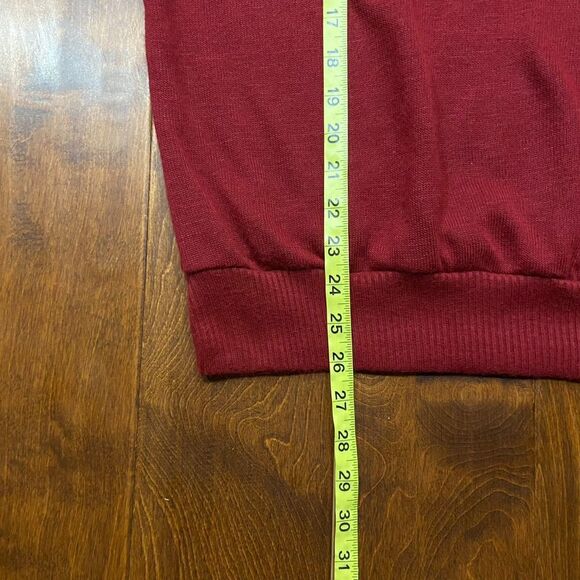 Dodger Sportswear Southern Illinois Vtg 70s 80s V-Neck Maroon Sweater Men's L - Picture 9 of 9